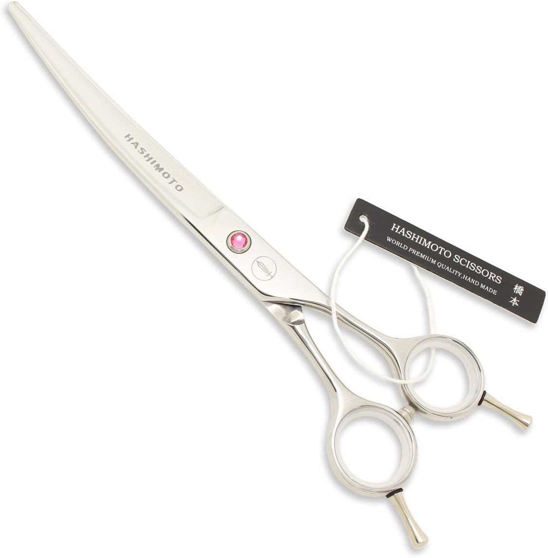 HASHIMOTO Pet Grooming Shears for Students or Beginners, Curved Blade, Symmetrical Handle Design, Made from Japan Stainless Steel,…