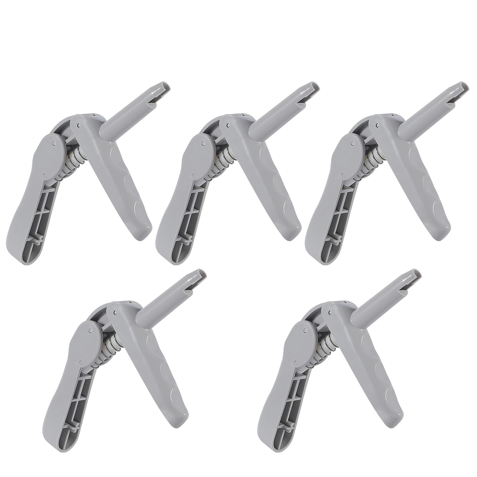 Pistola dentale composite in resina, 1/5 pezzi, pistola per iniezione a dosaggio di materiale composito, applicatore dispenser dentale, compatibile con la maggior parte delle punte monodose (5)