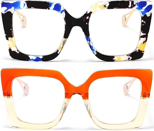 AIEYEZO Gafas de luz azul de gran tamaño para mujer, antifatiga y prevención de dolor de cabeza