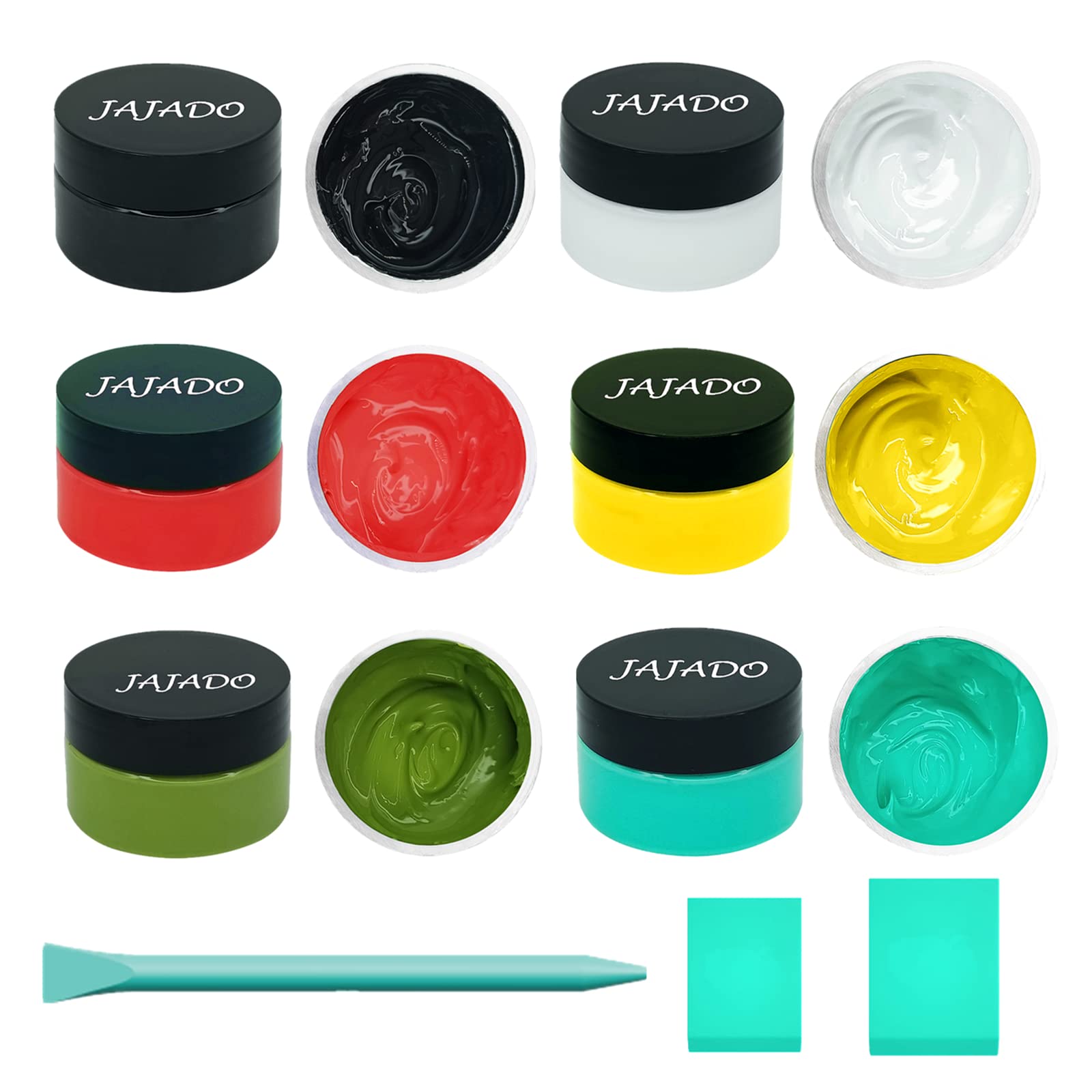 9 Pcs Chalk Paste Fabric Screen Printing Ink, Chalk Paint Stencils Self Adhesive Silk Screen Transfer Paint for Wood, T-shirt, Cup, Chalkboard DIY Home Decor