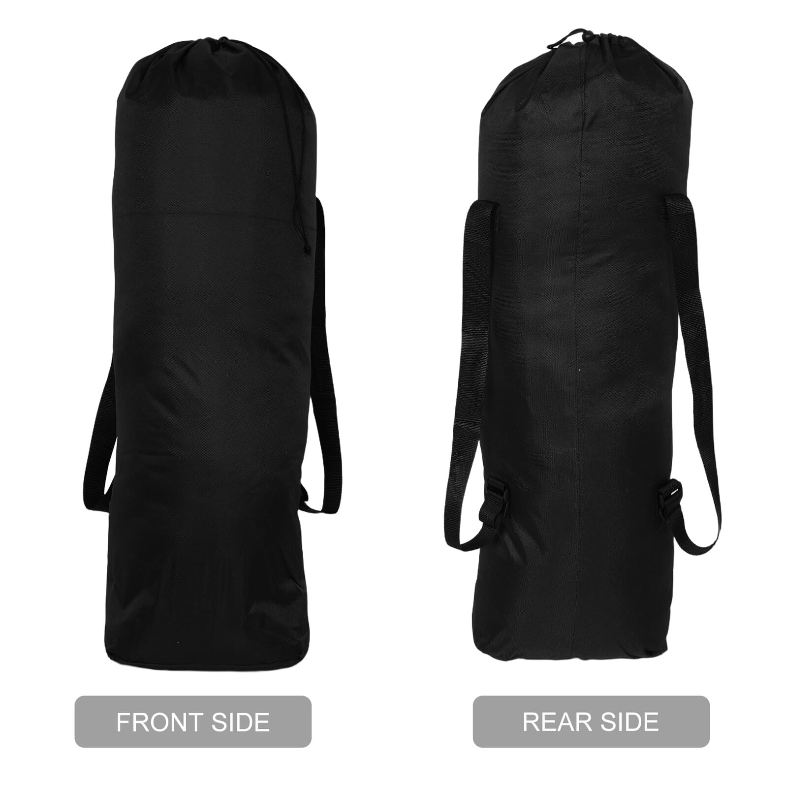 Cabilock Borsa Porta Skateboard 2 Pezzi Zaino da Viaggio Regolabile in Poliestere con Tracolla Imbottita Sacca Porta Longboard con Ampio Scomparto per Sport e Trasporto Outdoor
