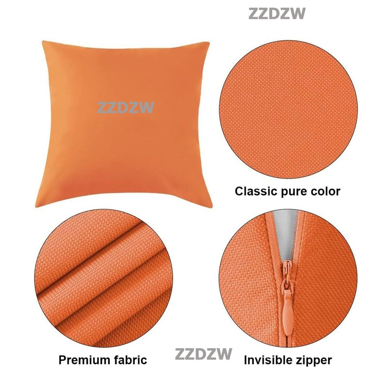 2 Fundas Cojines ExteriorJardin Impermeable, Fundas de Almohada 50x70 40x70 40x60 45x45 50x50 Funda De Cojín Protector De Almohada De Sofá Decorativa con Cremallera(Beige,50x80 cm Pack of 2)