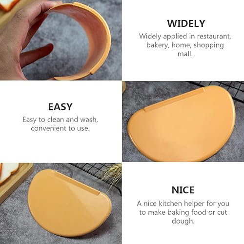 Miniatura 5 de BESTonZON 2 piezas de cortadores de panadería herramienta de pan, masa flexible, tablero combinado de glaseado para hacer galletas, raspador