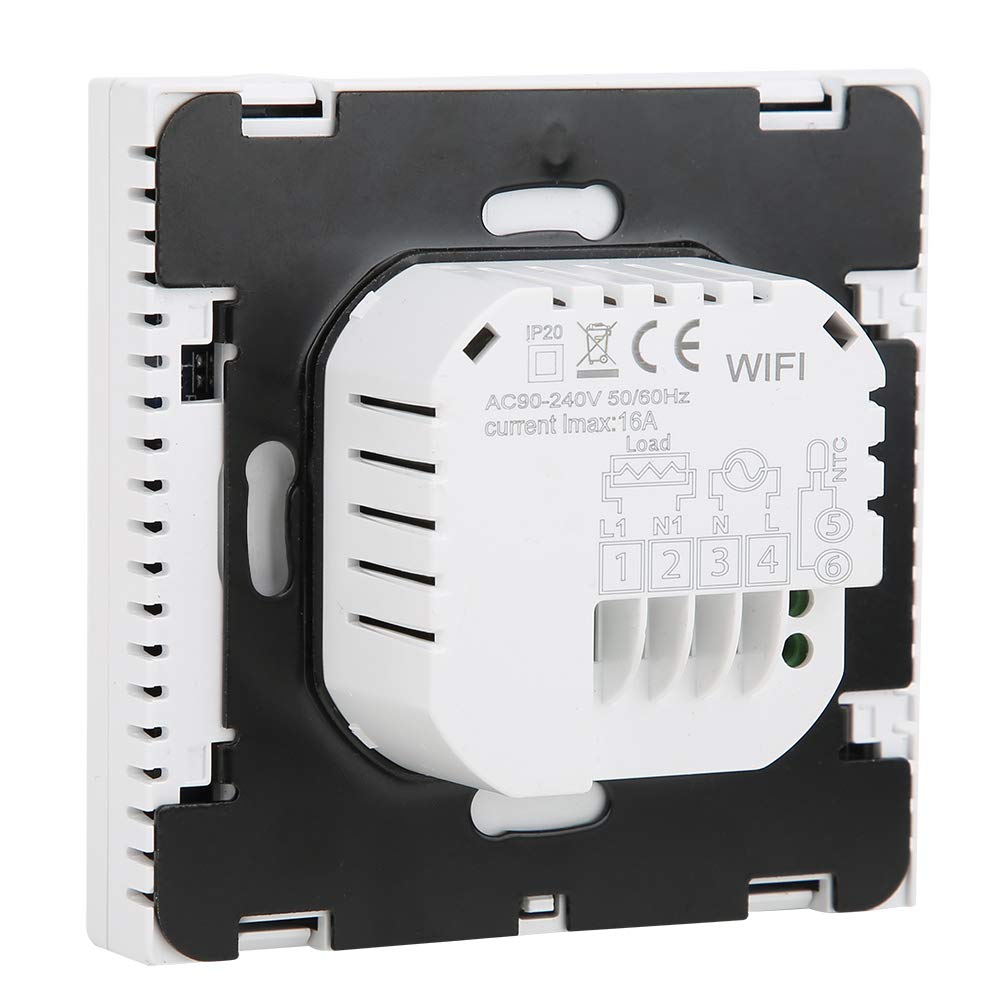 Termostato Digitale, Termostato LCD, Impianto Idraulico in Materiale ABS + PC per Riscaldamento a Pavimento (WIFI)