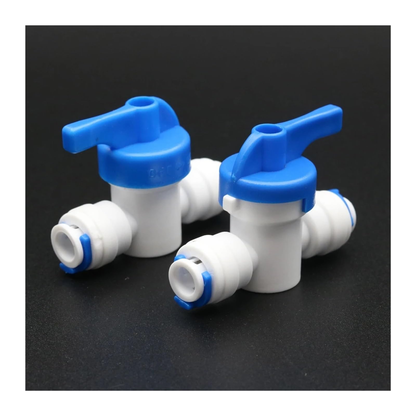 Tube PE 1/4" 3/8" OD, raccord de tuyau, droit, vanne à boisseau sphérique contrôlée par contre-lavage, filtre eau for aquarium, système d'osmose inverse Convient aux réservoirs d'eau(1/4",10pcs)