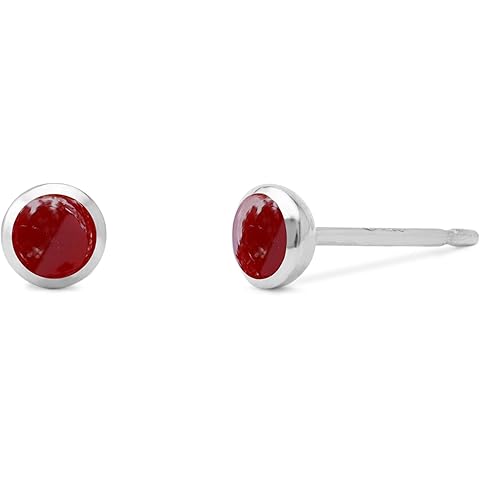 Boma Jewelry Sterling Silver Mini Circle Stud Earrings