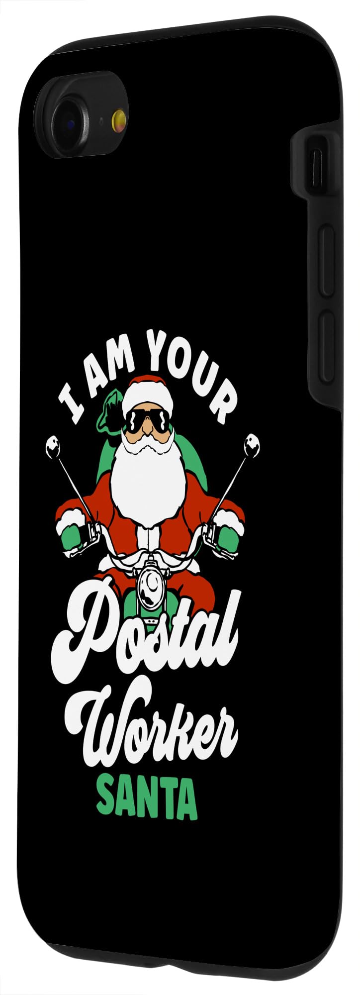 iPhone SE (2020) / 7 / 8 Postal Worker Santa Funny Christmas Design Case - Image 2