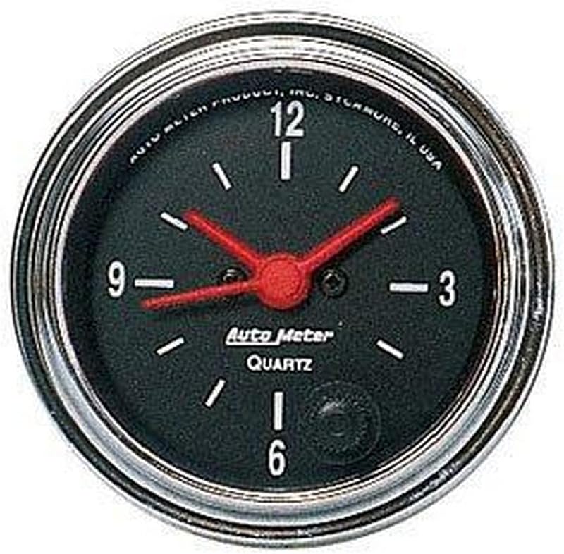 Relógio automotivo AUTO METER 2585 com acabamento cromado