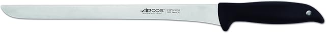 Arcos Series Menorca - Slicing Knife Ham Knife - Blade Nitrum Stainless Steel 11" - Handle Polypropylene Black Color