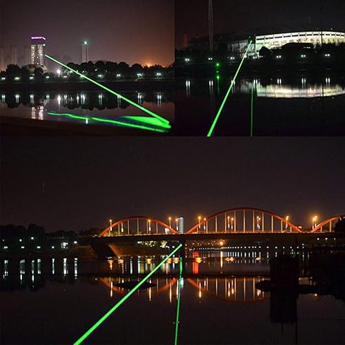 Miniatura 6 de Puntero láser, puntero láser verde de alta potencia recargable láser verde de alta potencia puntero láser de largo alcance puntero láser puntero de