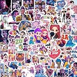 KPop Movie De_mon Stickers 110Pcs - Korean Hunters Anime Music Idol Huntrix Band Vinyl Girl Stickers Decals - Easy Stick & Removeable for Fans Lover Scarpbook Window Tumblers Water Bottles Teens