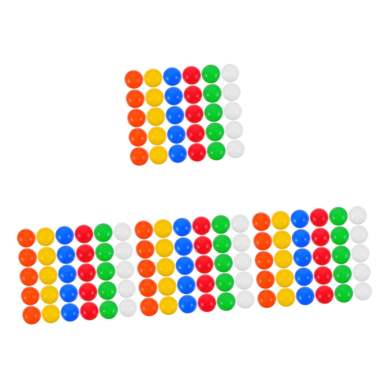 PRETYZOOM 4sets Table Tennis Picking Balls Raffle Party Activity Props Game Supplies Party Supplies Bar Game Props PVC 30pcs*4