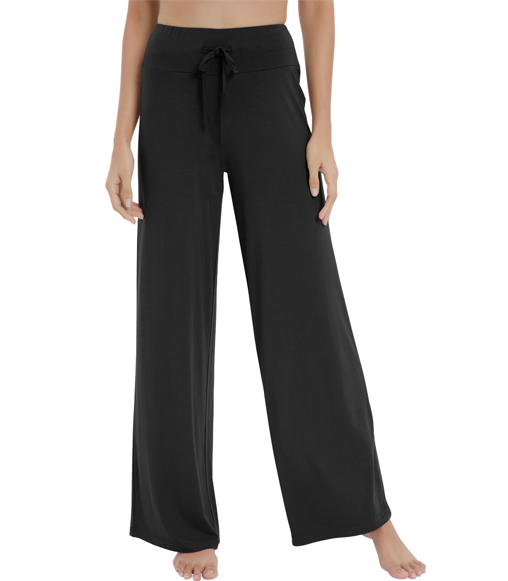 NACHILA Women's Pajama Bottoms Wide Leg Lounge Pants