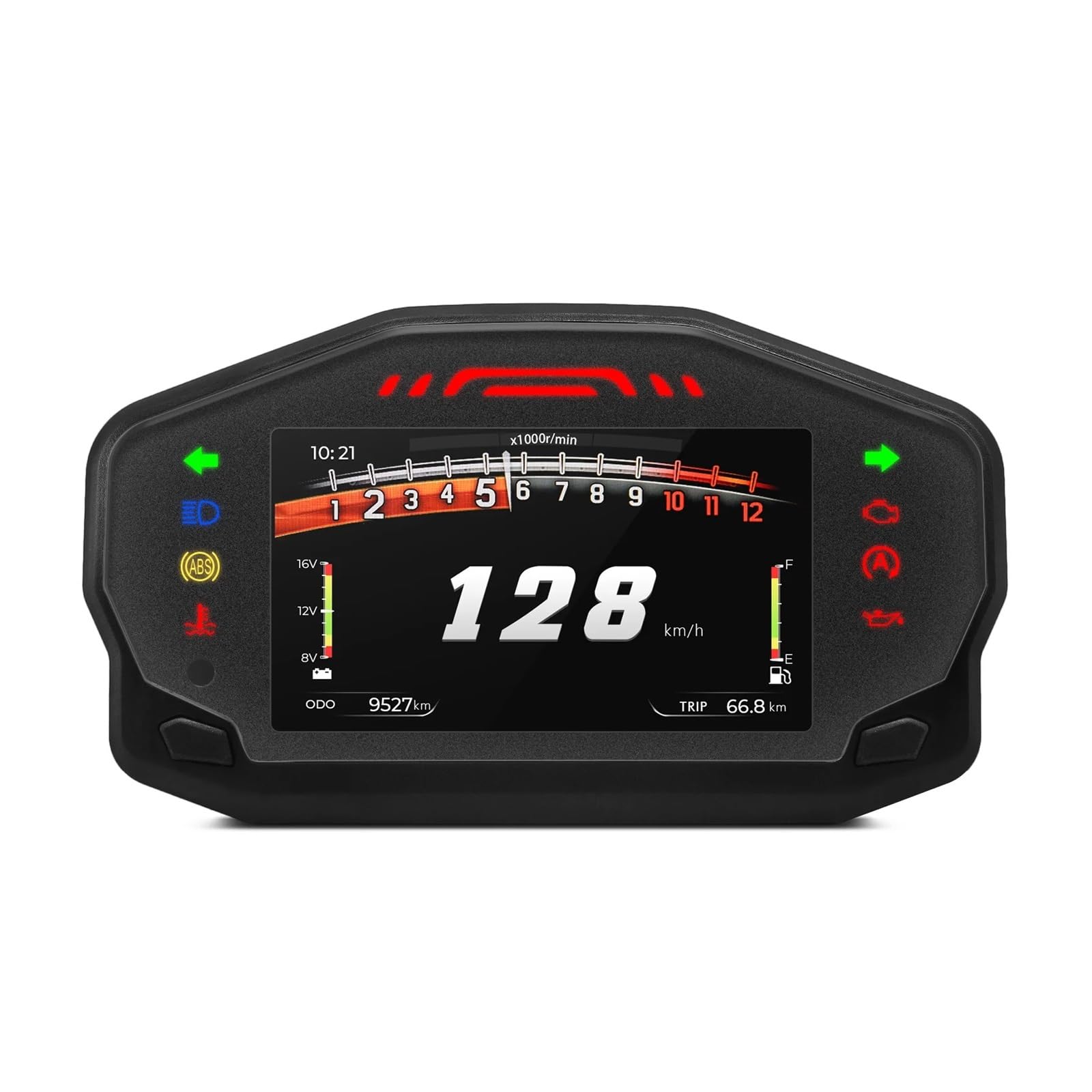 Moto Contachilometri Contachilometri Universale Per Moto Contachilometri Digitale Pannello Strumenti Motore Con Cruscotto Livello Olio Chilometraggio Per 2/4 Cilindri