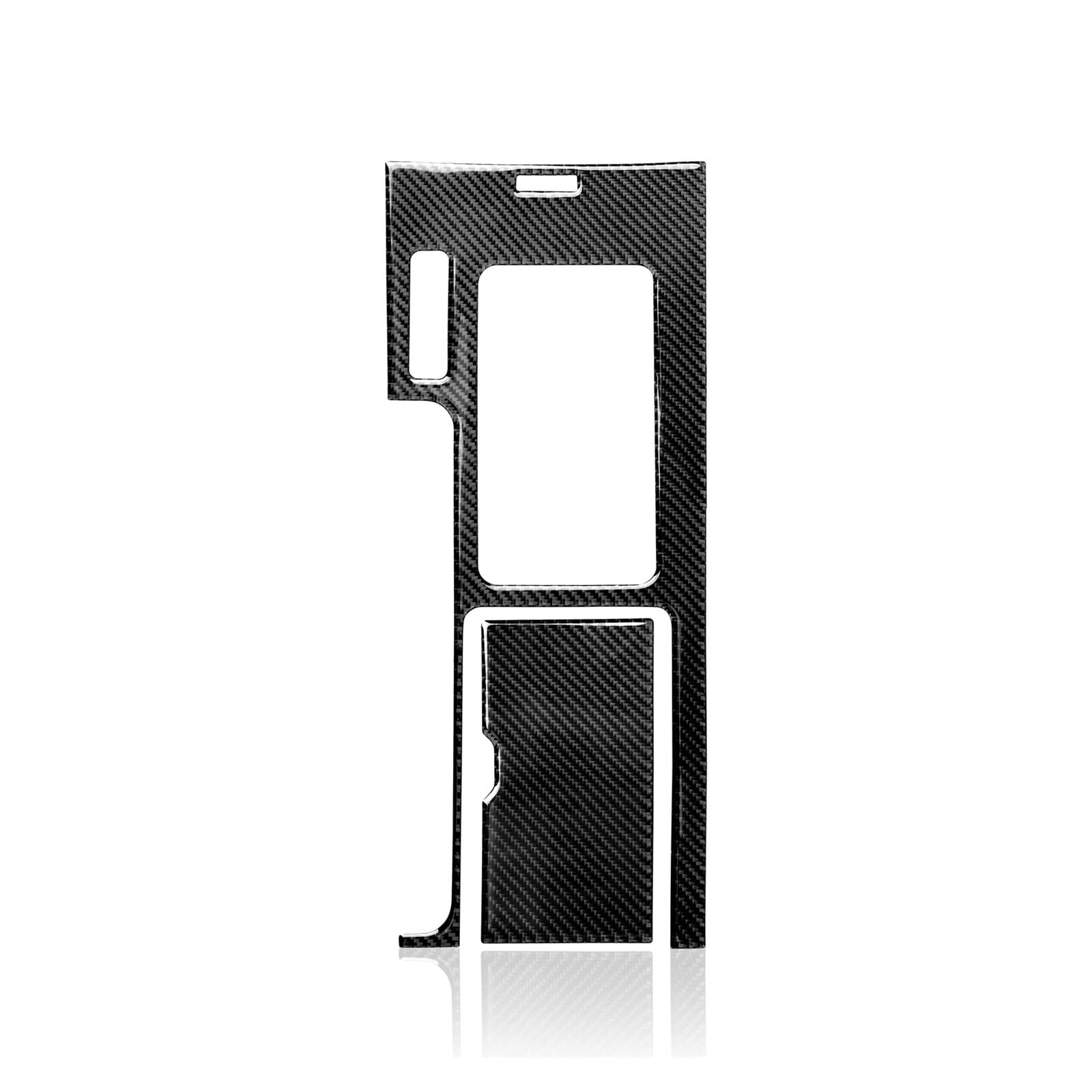 Qwqthgs Black For Mustang 2009-2014 Car Center Console Gear Shift Box Panel Sticker Decal Carbon Fiber Interior Trim Cover Interior Trim Strips(Black)