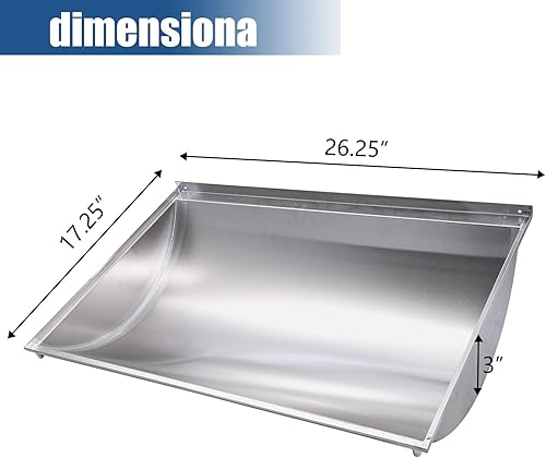 Miniatura 2 de SN954A (1 unidad) Reemplazo de placa de calor de acero inoxidable de 17.25 x 26.25 para Charbroil 463250511, 463250512, 463251713, 466251713