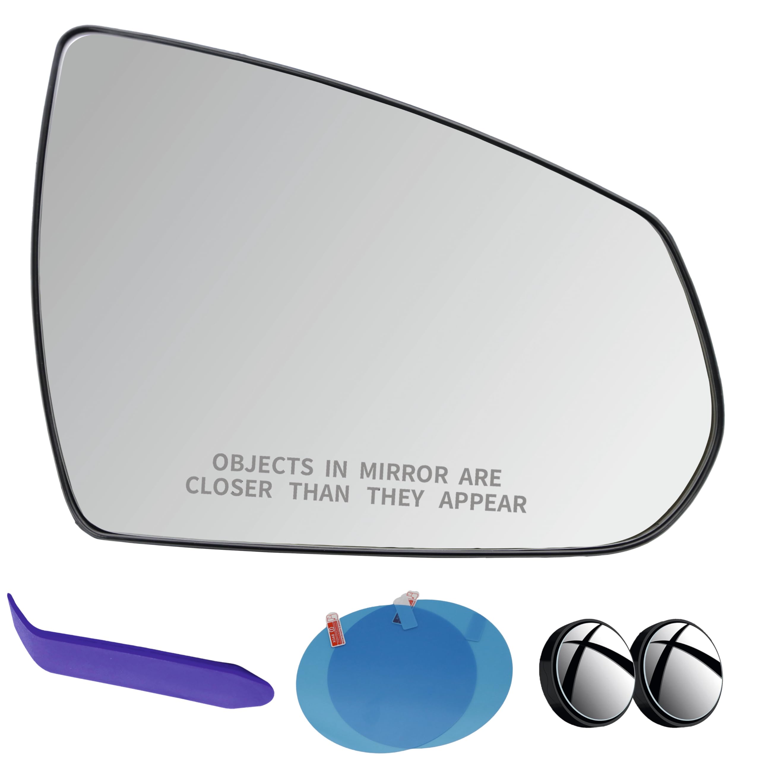 EAP Passenger Side Mirror Glass Compatible with Cadillac SRX 2010-2016, Heated, 20795182