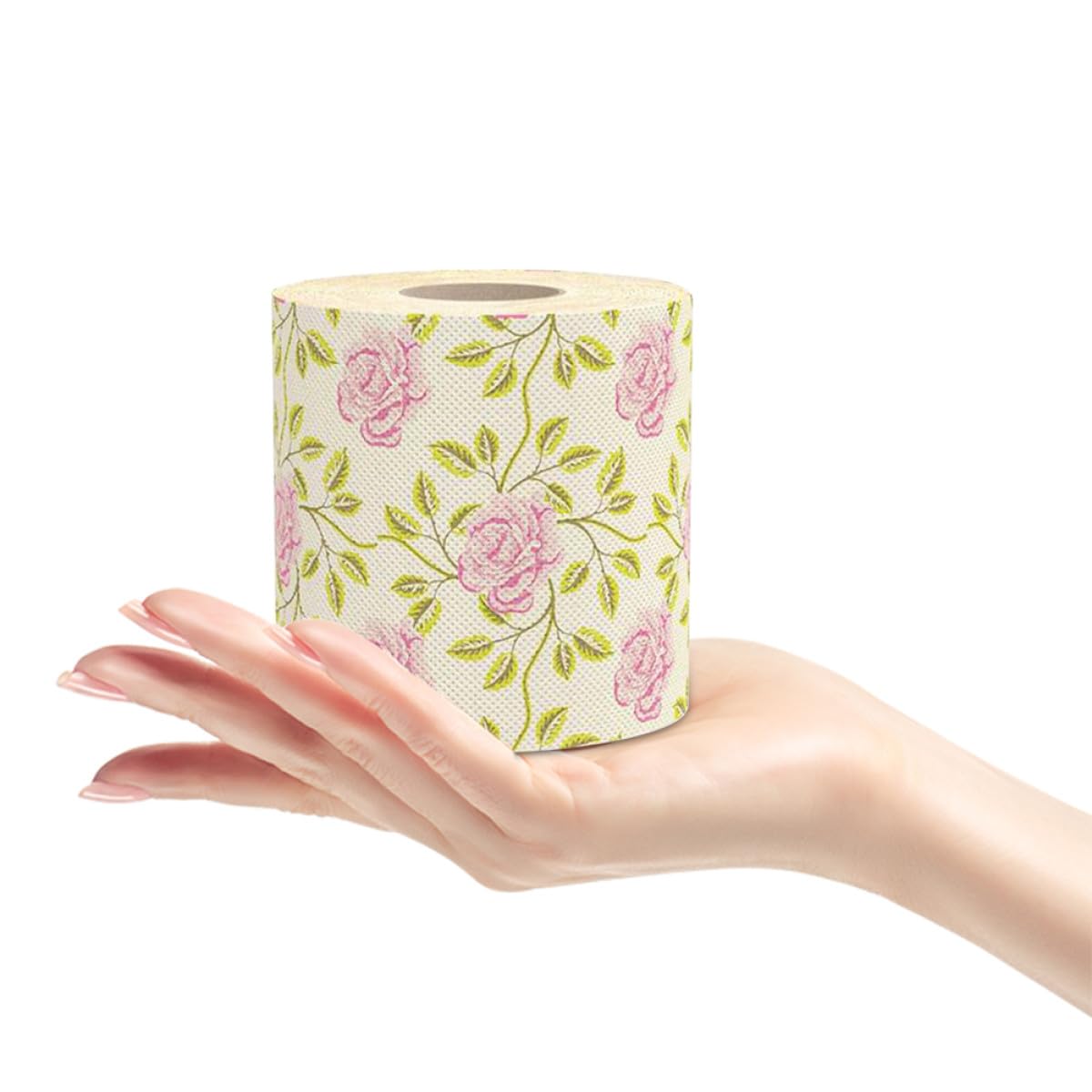 5rollen Toilettenpapier Mit Blumenparty-motiv in Rosenmuster Dekoratives Toilettenpapier Aus Papier Für Hotels Restaurants Und Zuhause