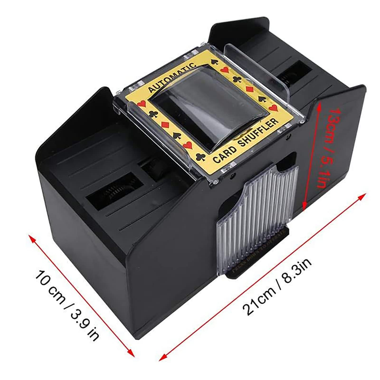 Mélangeur De Cartes, Distributeur De Cartes À Piles, Mélangeur Automatique De Cartes 1 À 4 Étages, Faible Bruit Et Facile À Utiliser, Adapté Au Poker Classique Et Aux Jeux De Cartes À Collectionner