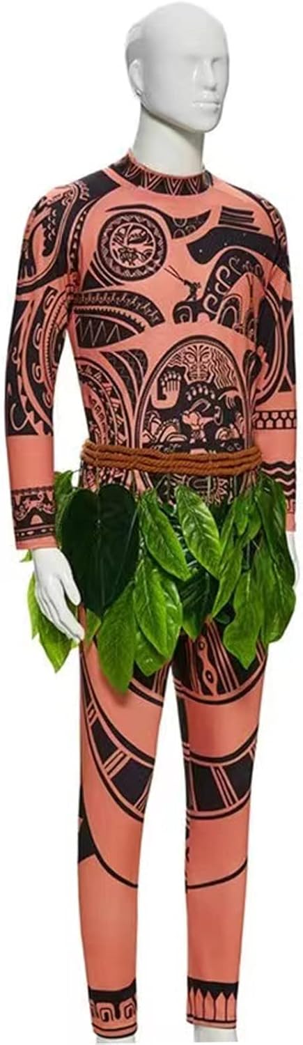 Maui Tattoo Costume Adult Halloween Cosplay Jumpsuit Mens outfit Women dress up - Image 5