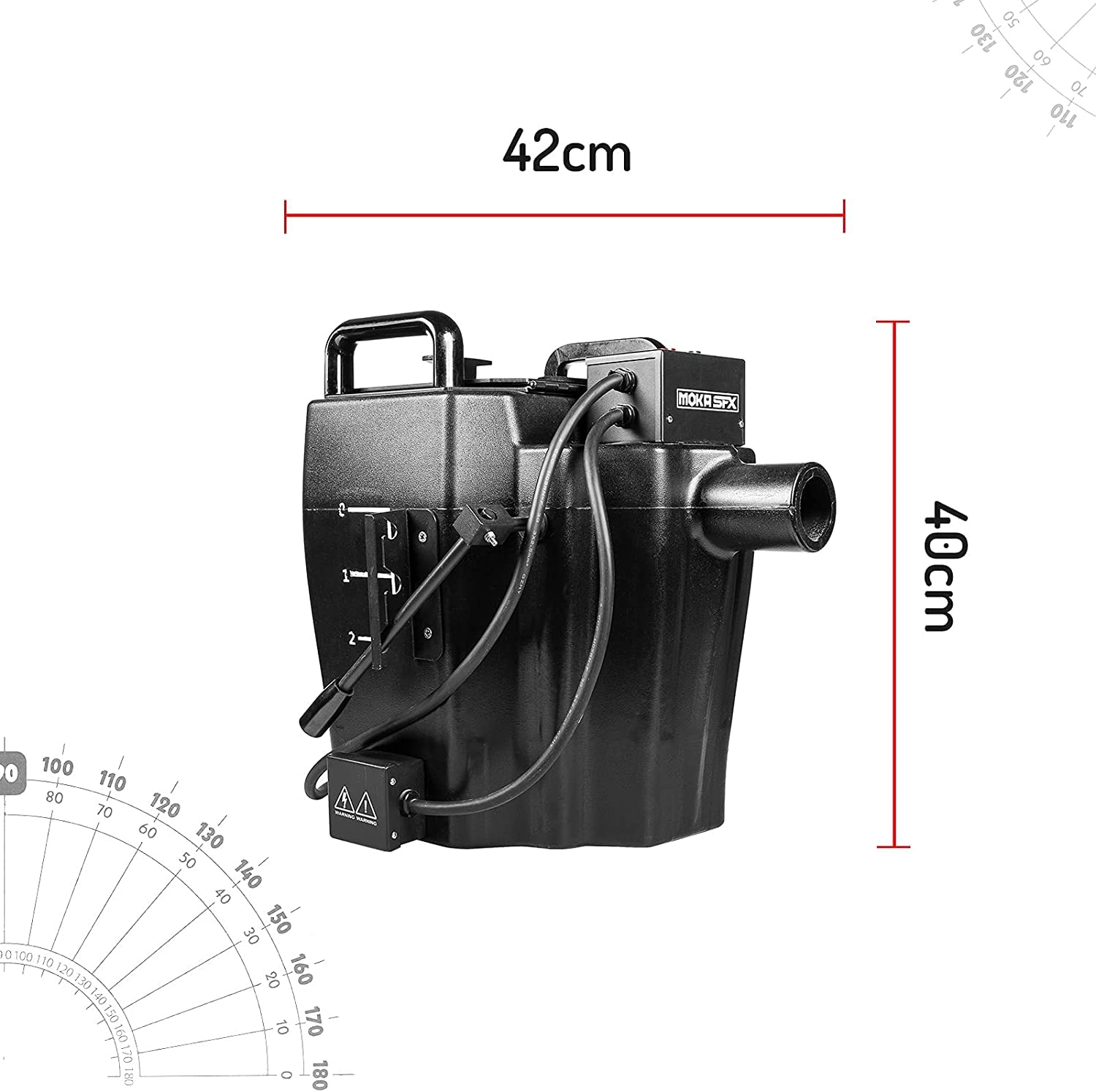 3500W Nebelmaschine Trockeneismaschinen mit 4M Schlauch für Bühne Hochzeit Party Club Theater Halloween DJ Feier Party Nebelmaschinen