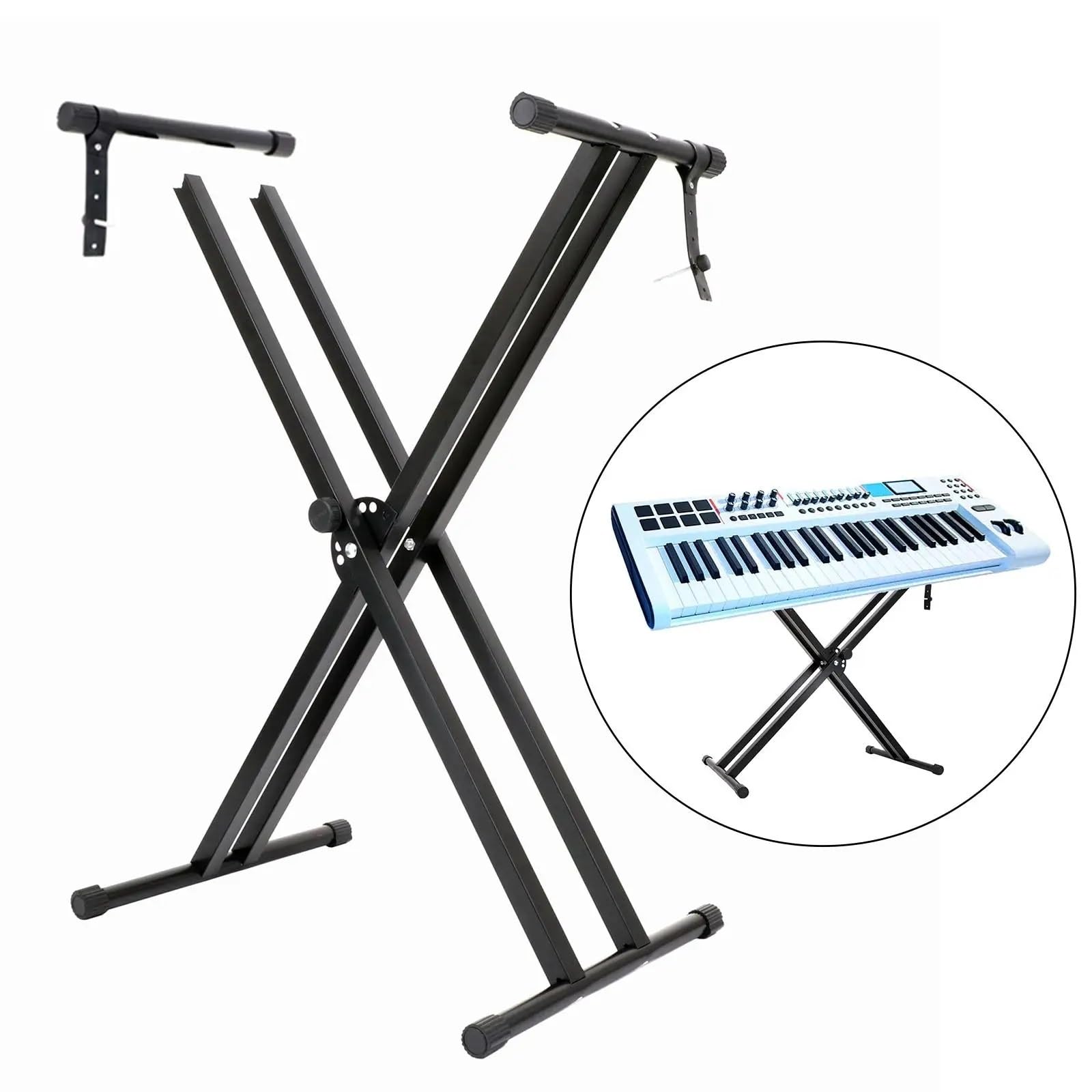 Klavierständer Klappbarer Metall-Universal-Digitalpiano-Keyboardständer