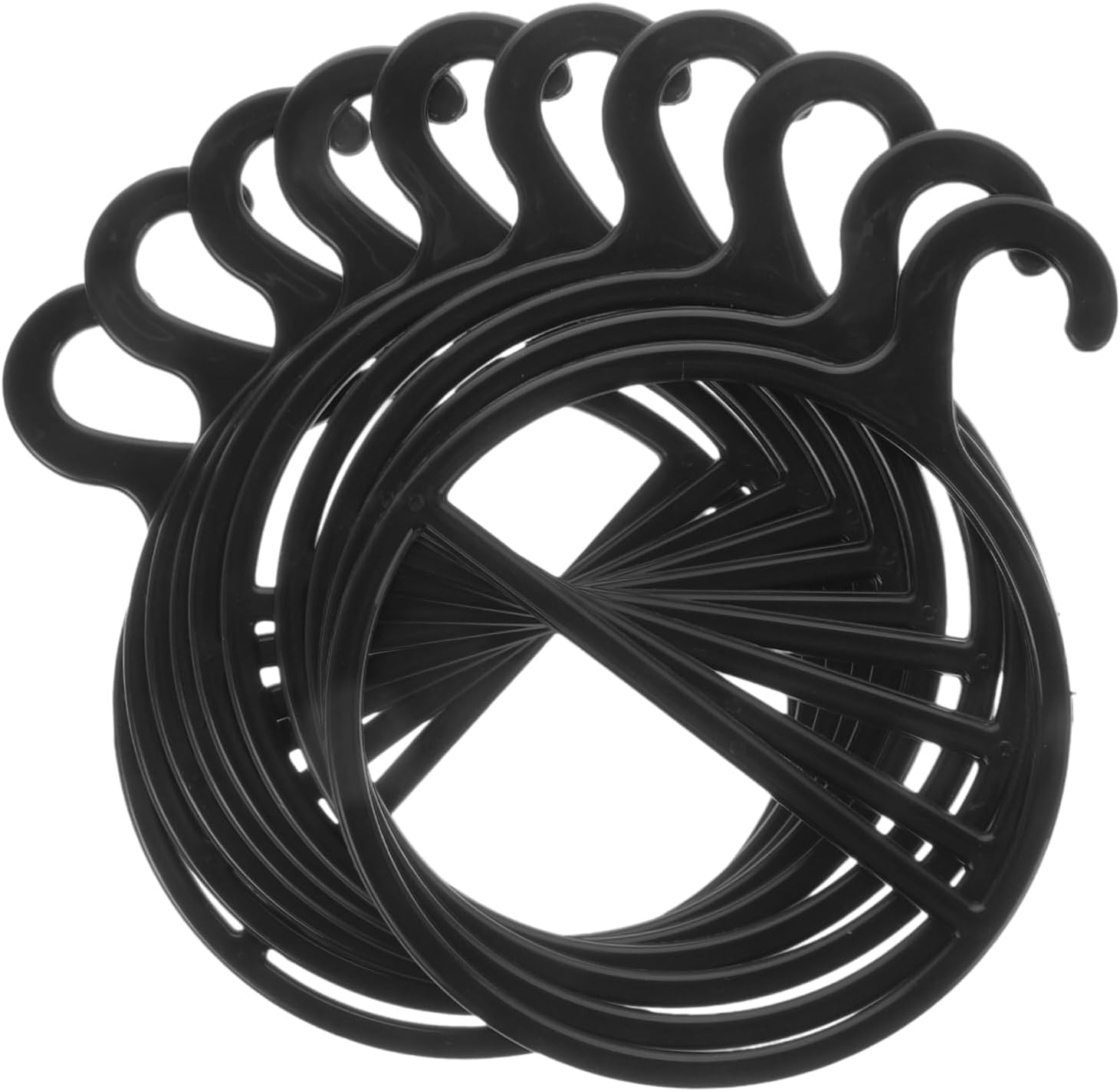 Xmas 10pcs Plastic Rotating Scarf Hanger Organizer for Closet Display