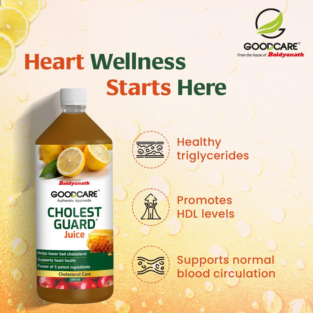 Goodcare Cholest Guard Ayurvedic Drink | Support Heart Health| Lower Bad Cholesterol| With 5 Ayurvedic Ingredients for Healthy Cholesterol Levels| Antioxidant drink for daily health management - Image 3 thumbnail