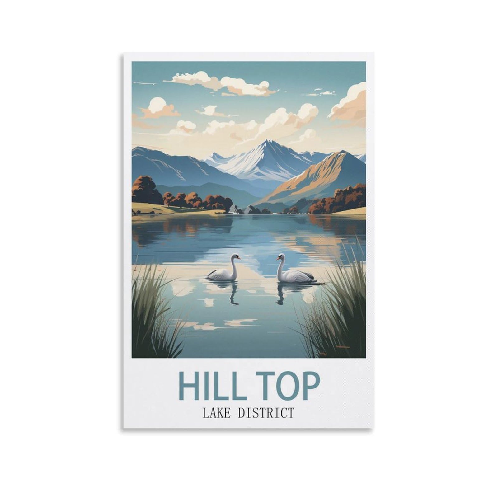 EZMLFA 5D DIY Diamond Painting Kit,Hill Top Diamond Art Kits for Beginner,Gem Art Kits Round Drill for Home Wall Decor Gifts 40x50cm