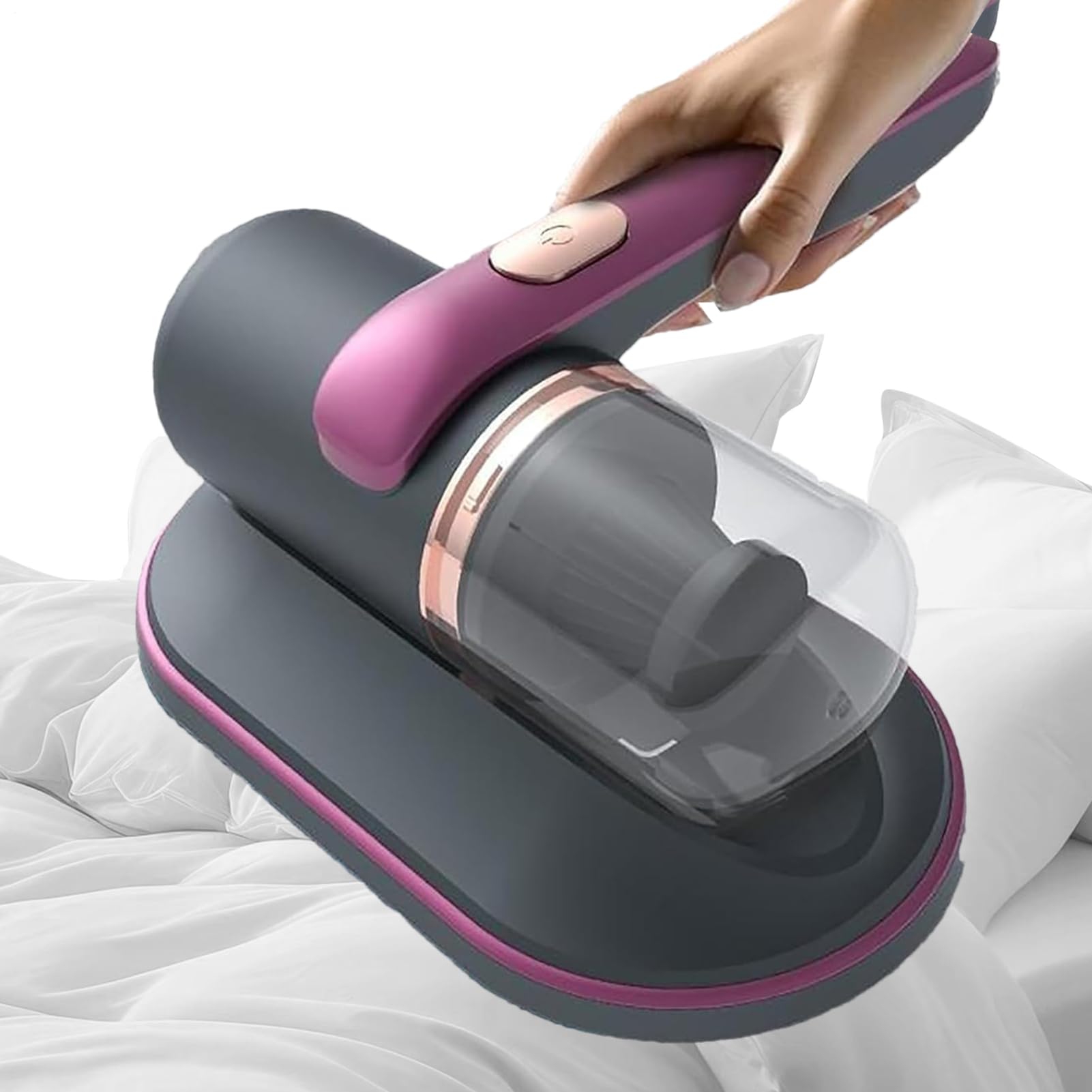 Aspiradora de cama inalámbrica | Aspiradora de sofá, succión de 10 kPa, 68 W, máquina limpiadora inalámbrica portátil de mano para coche, sofá, almohada de polvo, cama, muebles de pelo de mascotas
