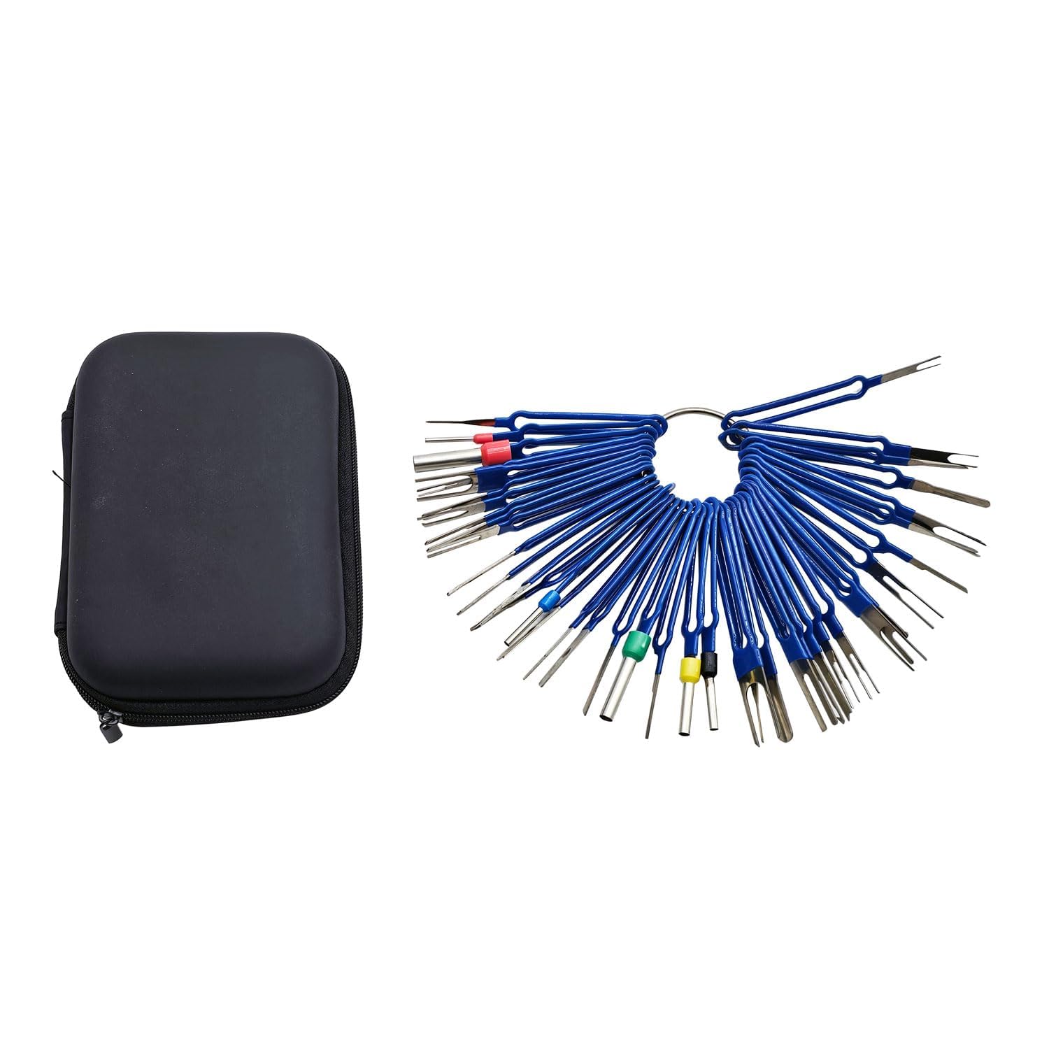 atsuch 41Pcs Terminal Removal Tool Kit,Electrical Blue Pin Removal Tool Kit Electrical Wire Connector Pin Removal Tool Kit,Wire Terminal Release Tool for Automotive Car Household Device