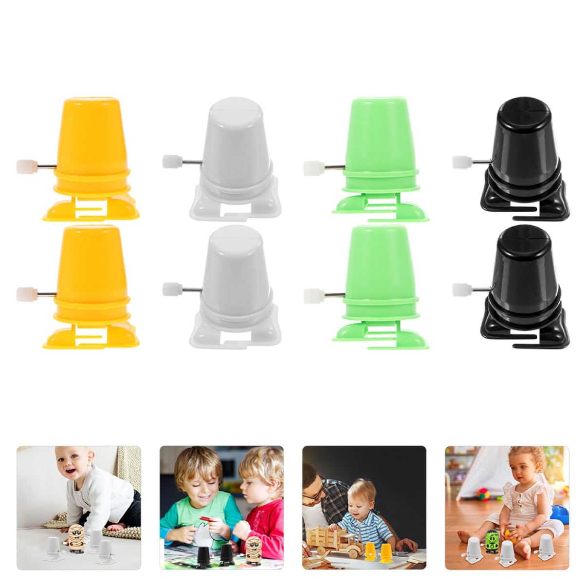 KESYOO 8Pcs Clockwork Robot Mechanism Kit Wind Up Parts for Handcraft Projects Fun Movement Mechanism for Home Materials and Creative Play