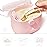 Termichy Baby Formula Dispenser, Portable Milk Powder Dispenser Container with Carry Handle and Scoop for Travel Outdoor Activities with Baby Infant, 8.8OZ, 0.55LB, 250g, 500ml (Pink)