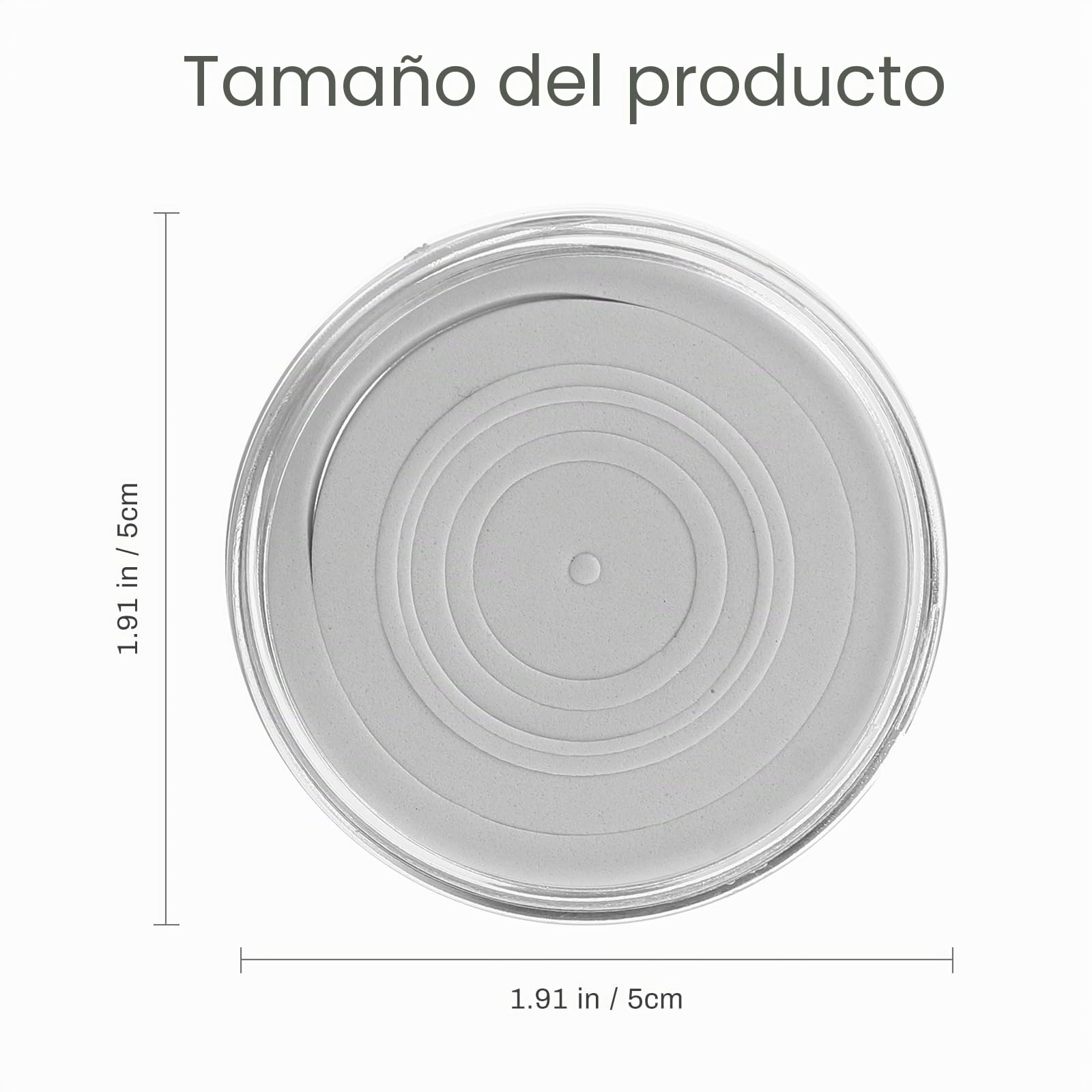 Operitacx Caja De Almacenamiento Para Monedas Transparente Redonda De Plástico Con 40 Cápsulas Con Junta Protectora Para Coleccionistas De Monedas