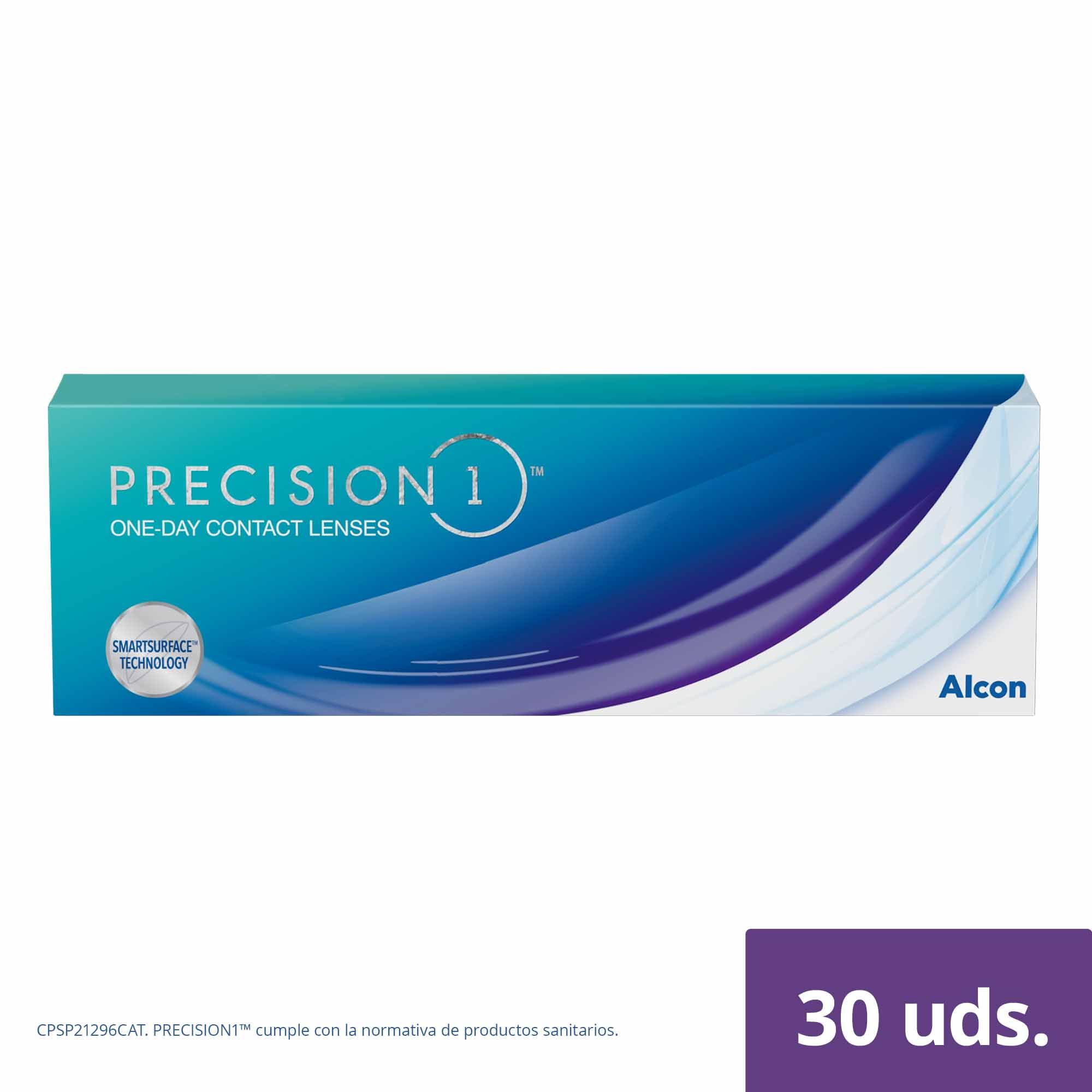 PRECISION1 Lentes de contacto de reemplazo diario, Pack de 30, R 8.3 mm, D 14.2 mm, -3.00 Diopt