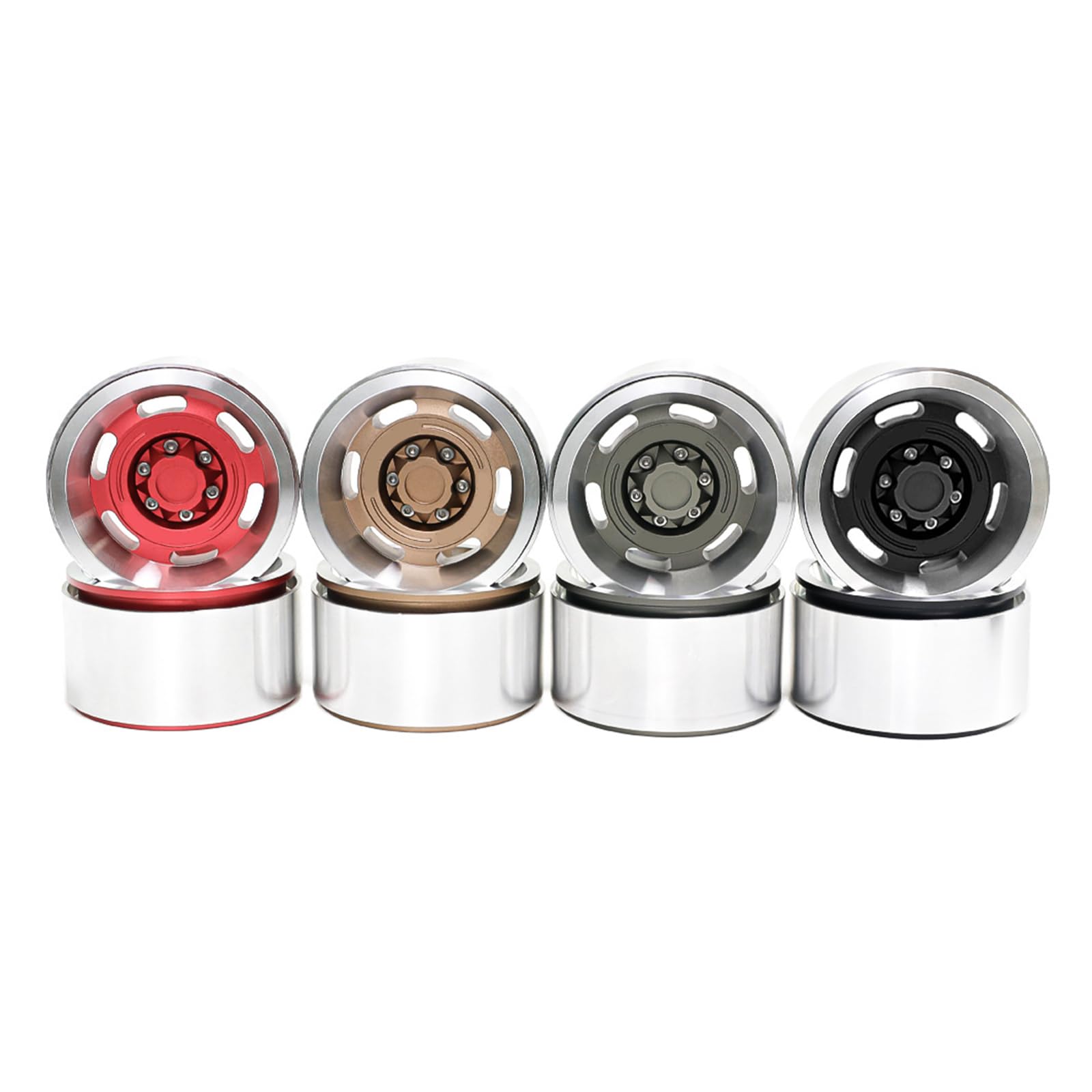 Générique Roues Beadlock de Voiture télécommandées, pour échelle, télécommande pour véhicules, Amateurs de chenilles, Roues Beadlock