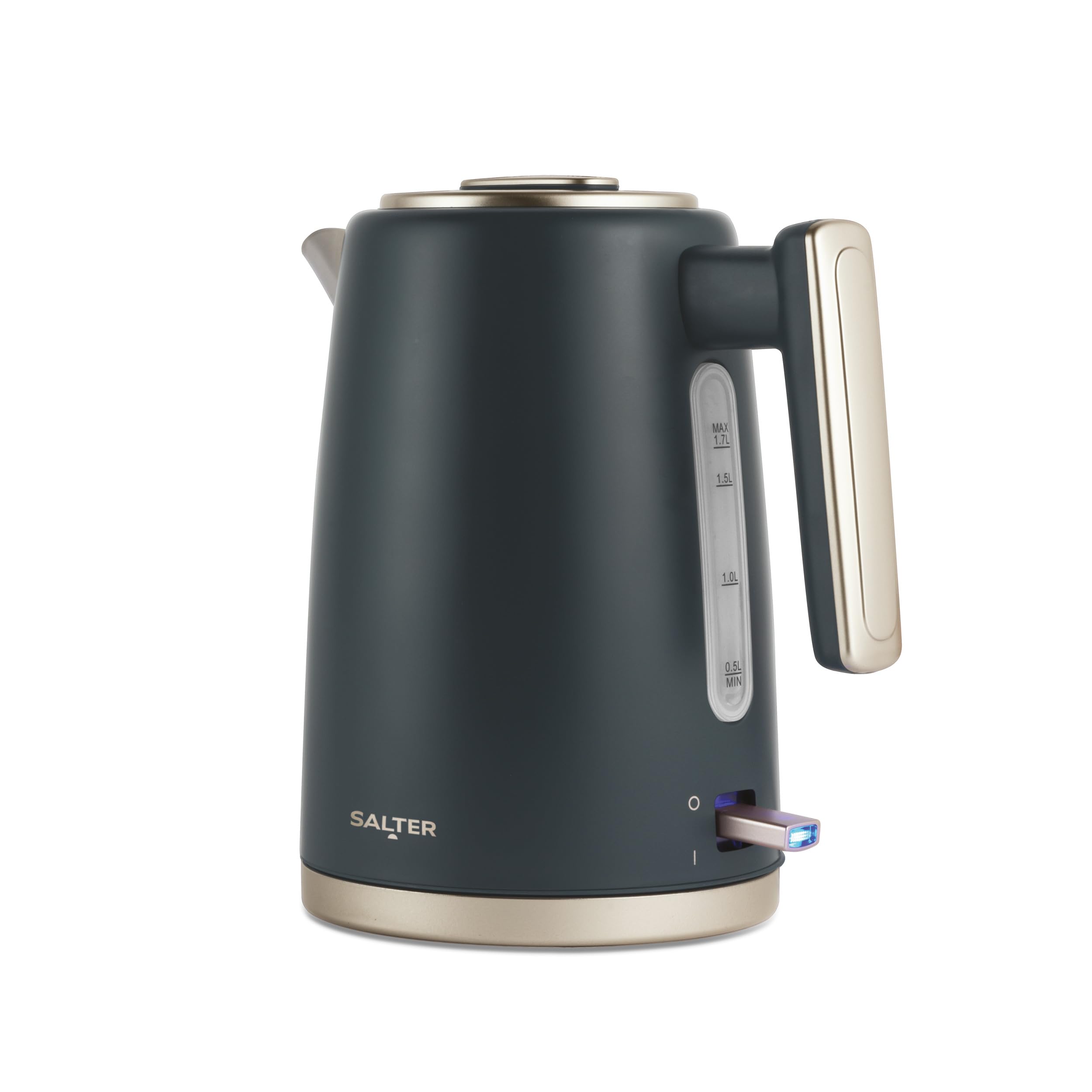 Salter Marino Electric Kettle 1.7 L Rapid Boil 3 kW Blue Grey — image 1