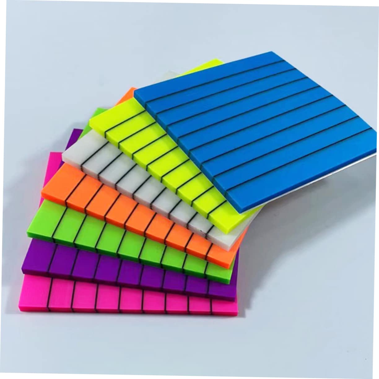 Lurrose 32piezas Transparentes De Memo Stickers Lined De Mixtos Utilidad Para Escuela y Para y Recordatorios