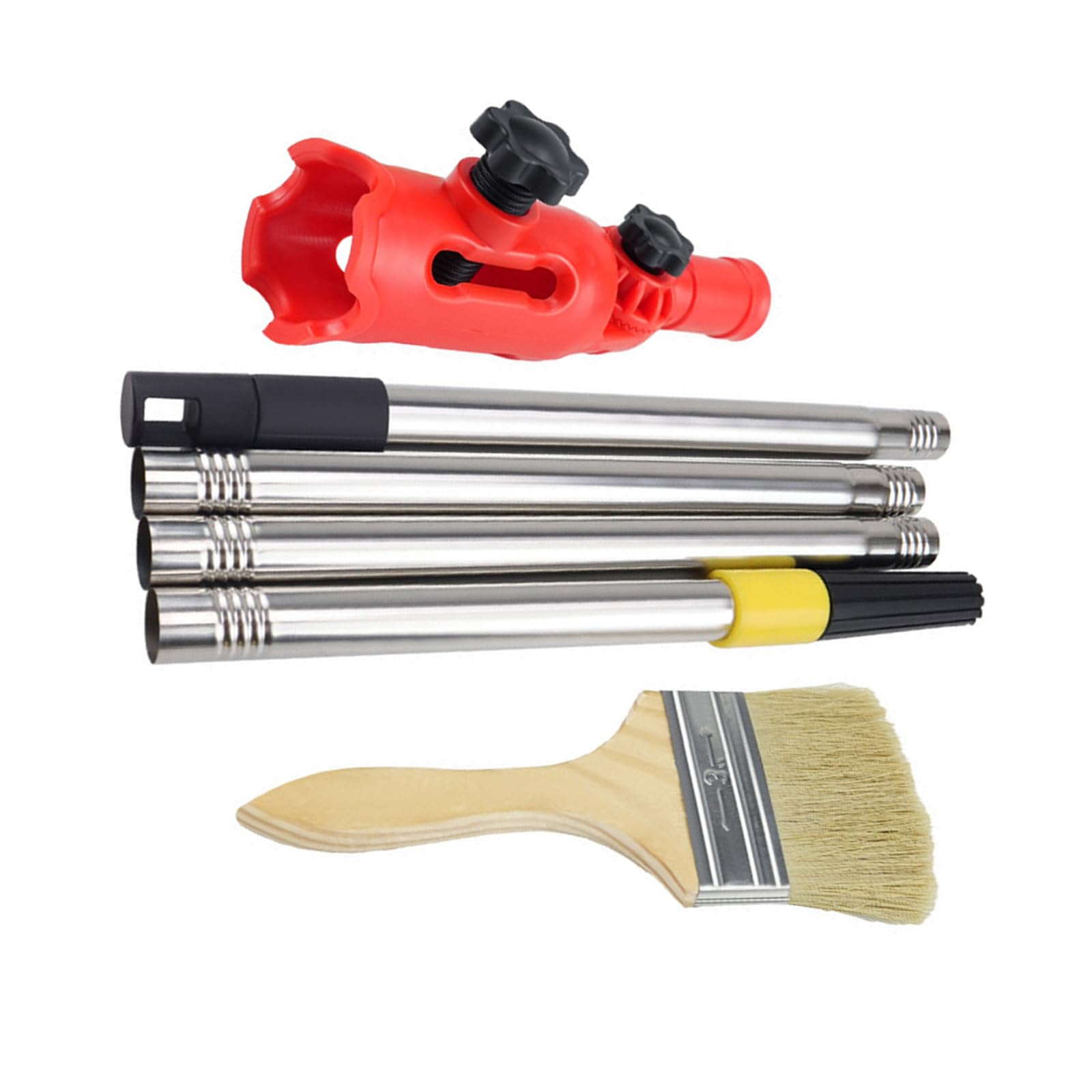 MultiAngle Portable Paint Roller Extension Poles Attachments Long Paint Brush Tool Flexible Brush Extender Edger Tool Extension Handle
