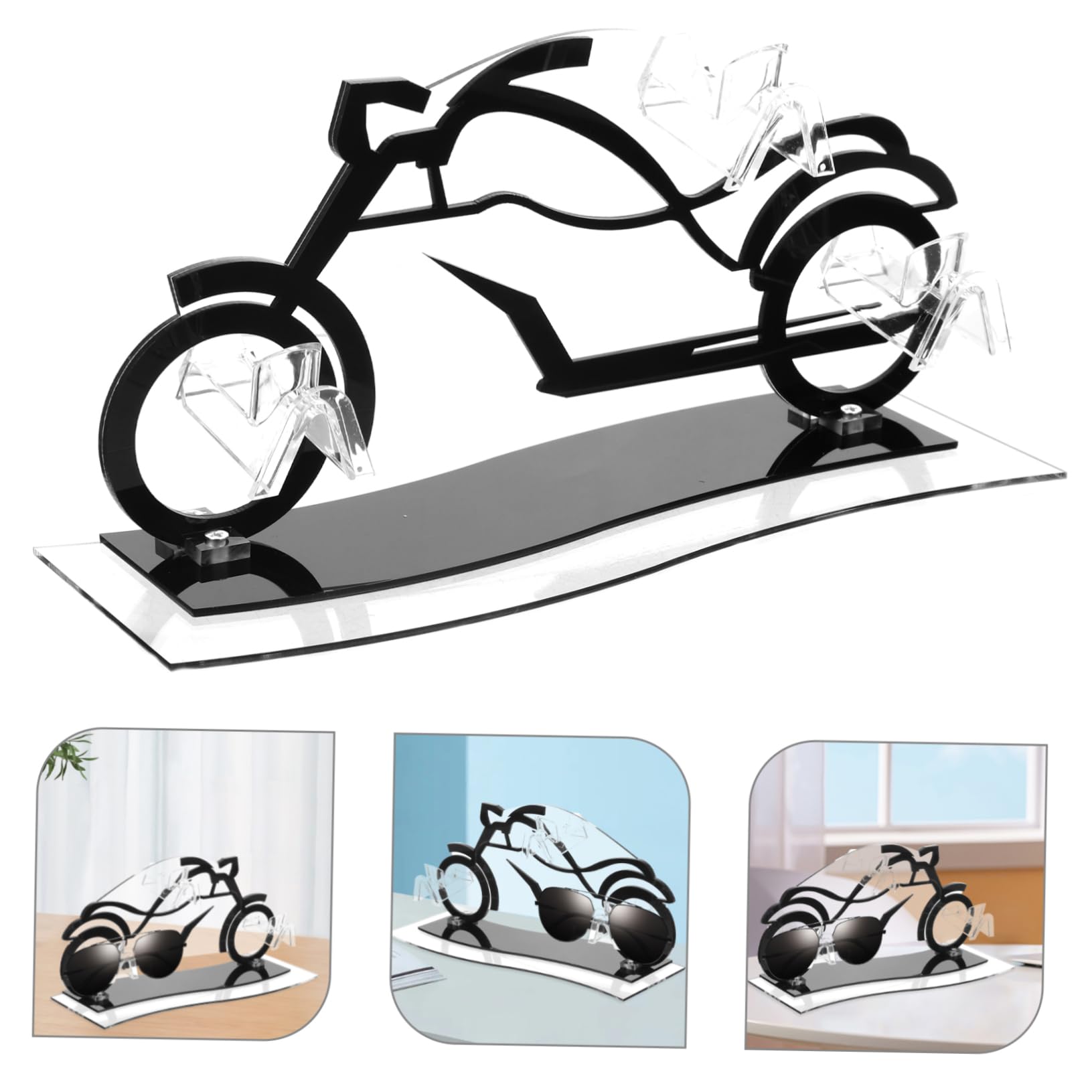 Espositore Acrilico Per Occhiali Da Sole Forma Di Supporto Elegante e Stabile Per Occhiali Organizer Da Tavolo Per Sunglasses e Eyewear Design Creativo e Funzionale