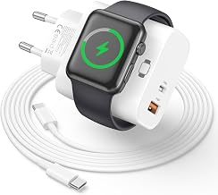 Charger for Apple Watch 3 in 1, 20W USB C Fast iPhone Charger with 2M USB C Cable, iWatch Chargers for Apple Watch Series 11/10/9/8/7/Ultra, for iPhone 17/16e/16/15/14/13/12/11/Pro/Max/Plus