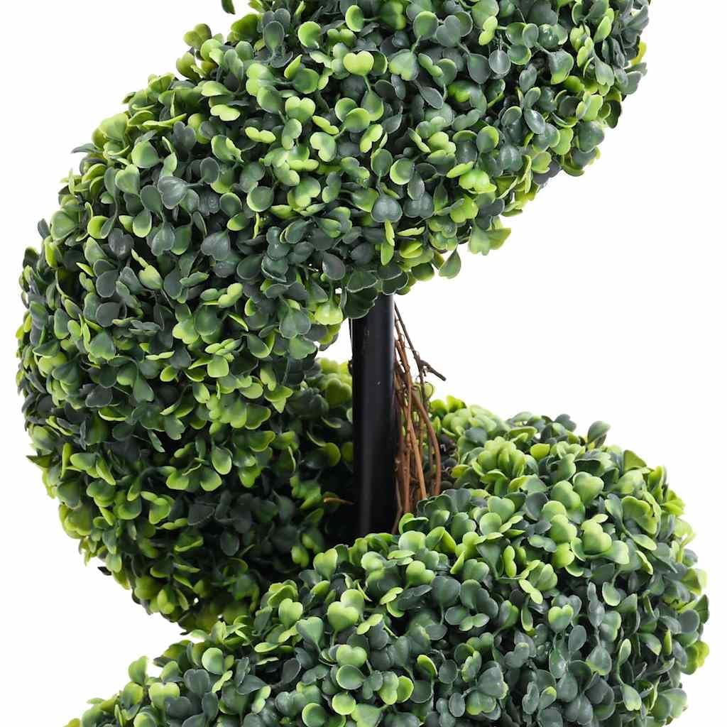 Buis artificiel en forme de spirale Vert 89 cm
