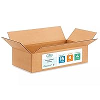 Vista 226 de IDL Packaging Cajas para envío de cartón corrugado cúbicas de 10 pulgadas de largo x 10 pulgadas de ancho x 10 pulgadas de alto (paquete de 5)