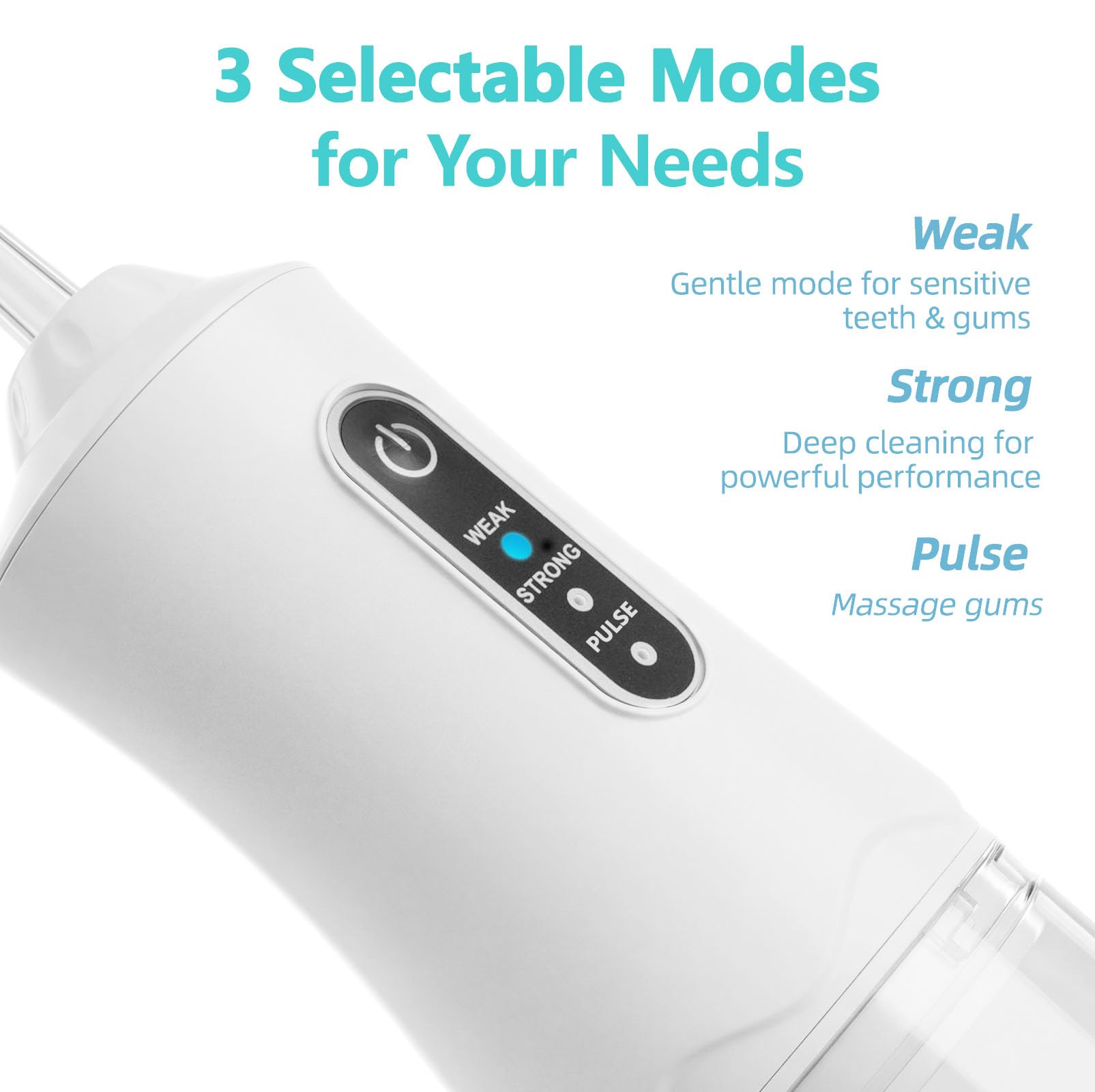 Paquete de 6 irrigadores de agua inalámbricos para el cuidado bucal diario, mini irrigador dental para viajes, para uso doméstico y de viaje, irrigador oral portátil para encías sensibles y cuidado de