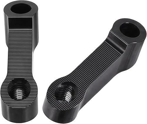 Miniatura 3 de Adaptador elevador para espejo de motocicleta con rosca en el sentido de las agujas del reloj de 3.9 in, vista trasera transparente para paseos más