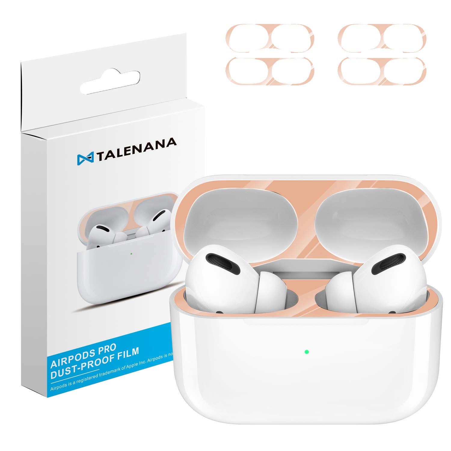 Amazon | 【2枚セット】TALENANA for AirPods Pro ダストカバー 金属製