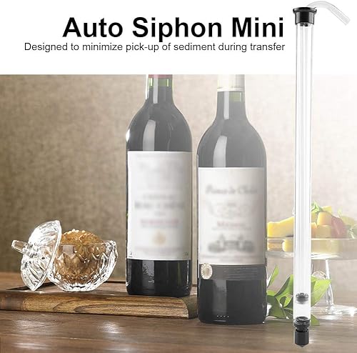 Miniatura 3 de Estante de sifón automático, sifón transparente con manguera, a prueba de fugas, equipo de elaboración de cerveza para botella de cubo de vino de
