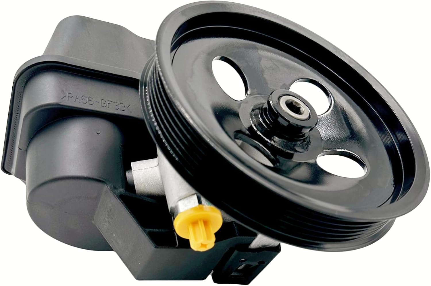Power Steering Pump with Pulley Reservoir Compatible With 2004-2007 for Buick Rainier,2002-2006 for Chevrolet Trailblazer EXT, 2002-2009 for GMC Envoy, 2007-2008 for Isuzu Ascender