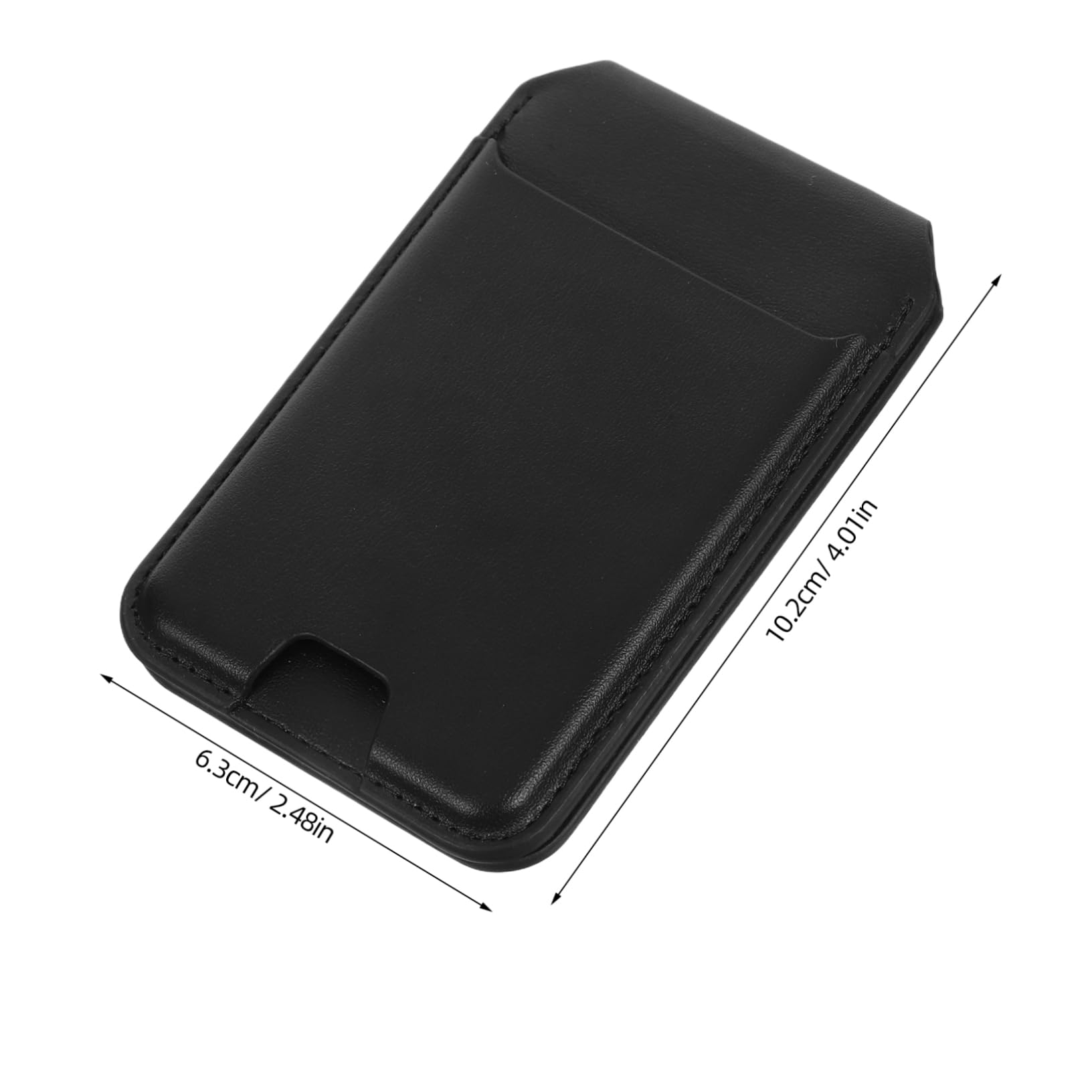 Magnetischer Geldbörse Kartenhalter für Handy mit Magnet Faltbarem Handyständer Pu für Kreditkarten Ausweise und Zugangskarten