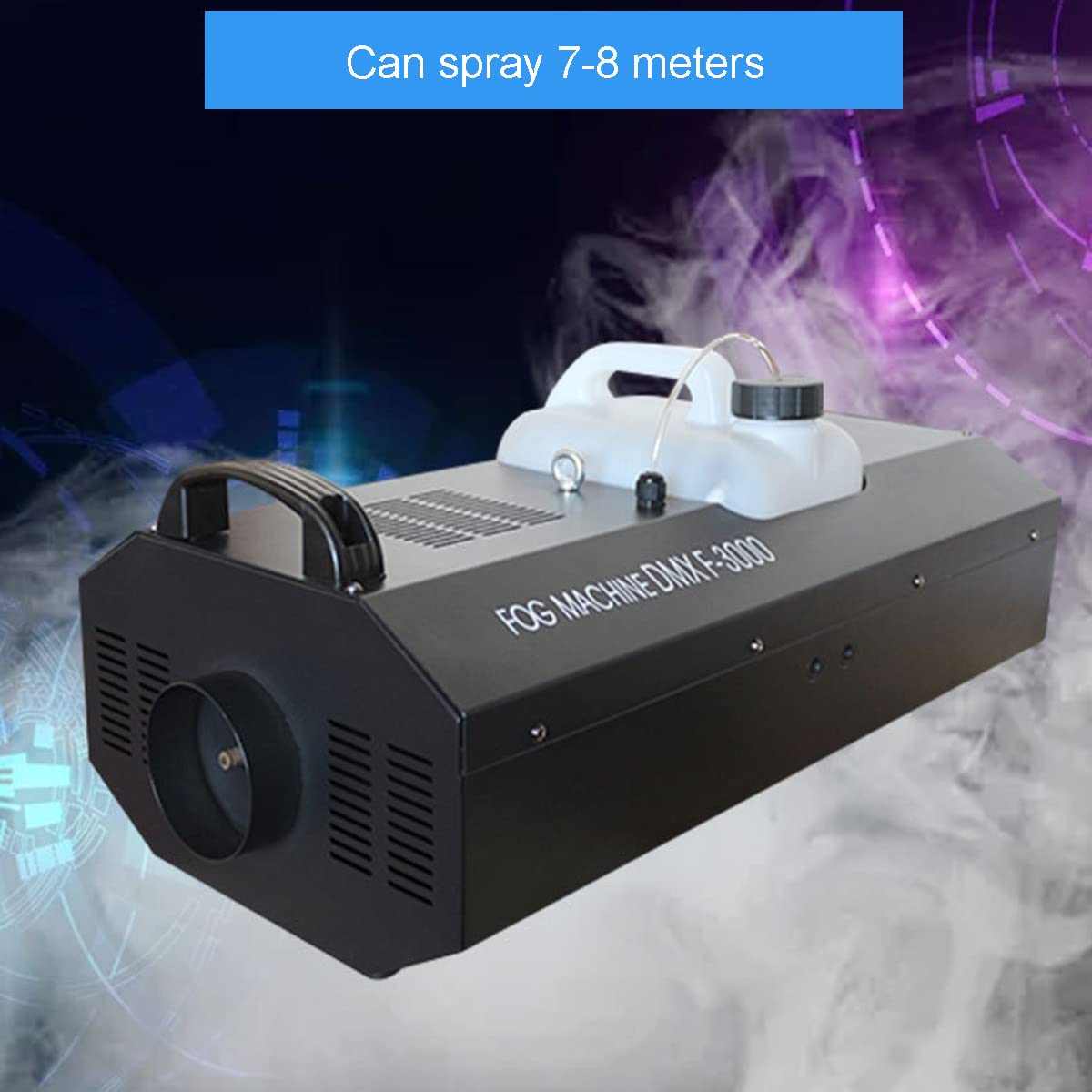 LEFEDA Macchina del Fumo Bassa 3000W DMX 3 in1 Macchina del Fumo per Effetti scenici Temperatura costante con Telecomando Wireless per spettacoli da Bar atmosferici Atmosferici